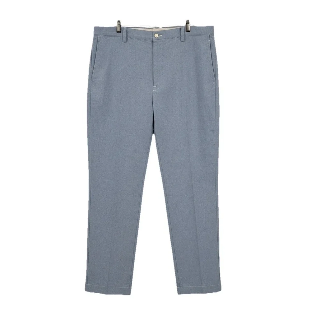 Polo Ralph Lauren Pants Mens‎ 40x32 Blue Chino Classic Fit Flat Front Casual